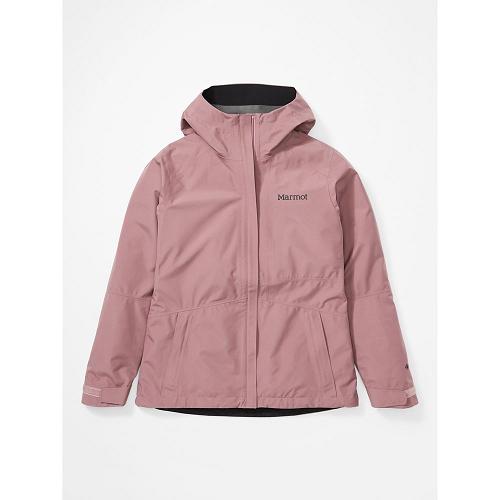 Marmot Rain Jacket Dark pink NZ - Minimalist Jackets Womens NZ5041687